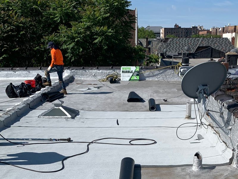 Flat Roof New Gutter install
