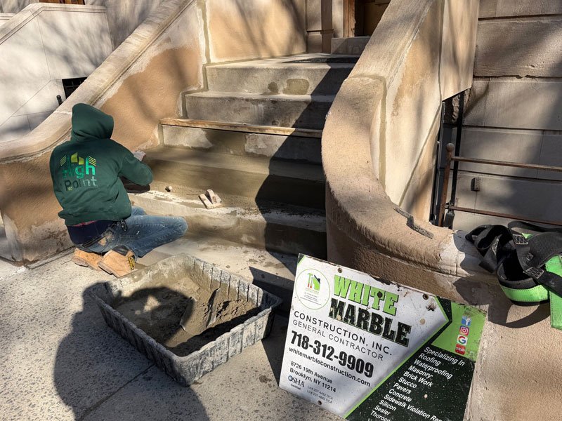 Front Step Cracks Repair